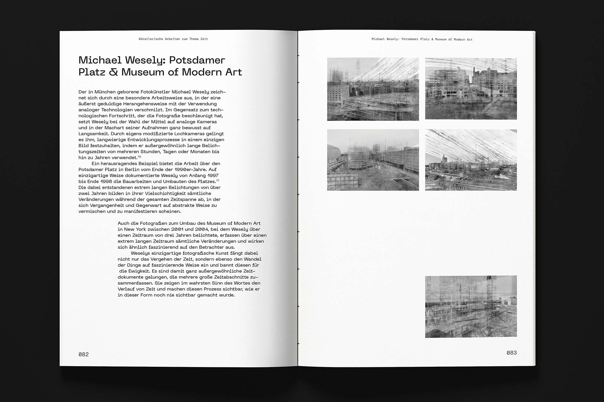 Zeit zeigen Master Arbeit Robert Sander Buch